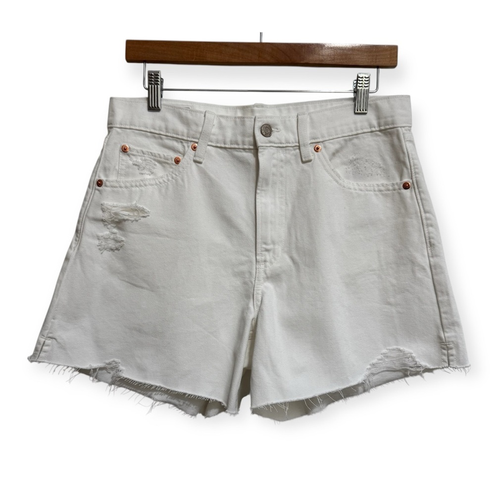 Gap 4” High‎ Rise Stride Jean Shorts Tall